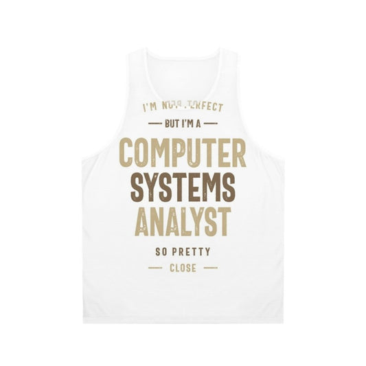 Unisex Computer Systems Analyst Tank Top