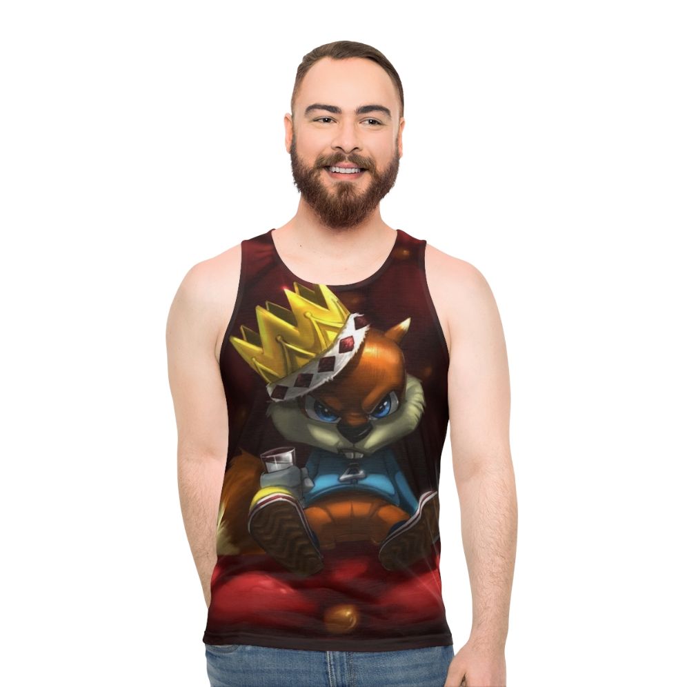 Unisex cotton tank top for gym and casual wear