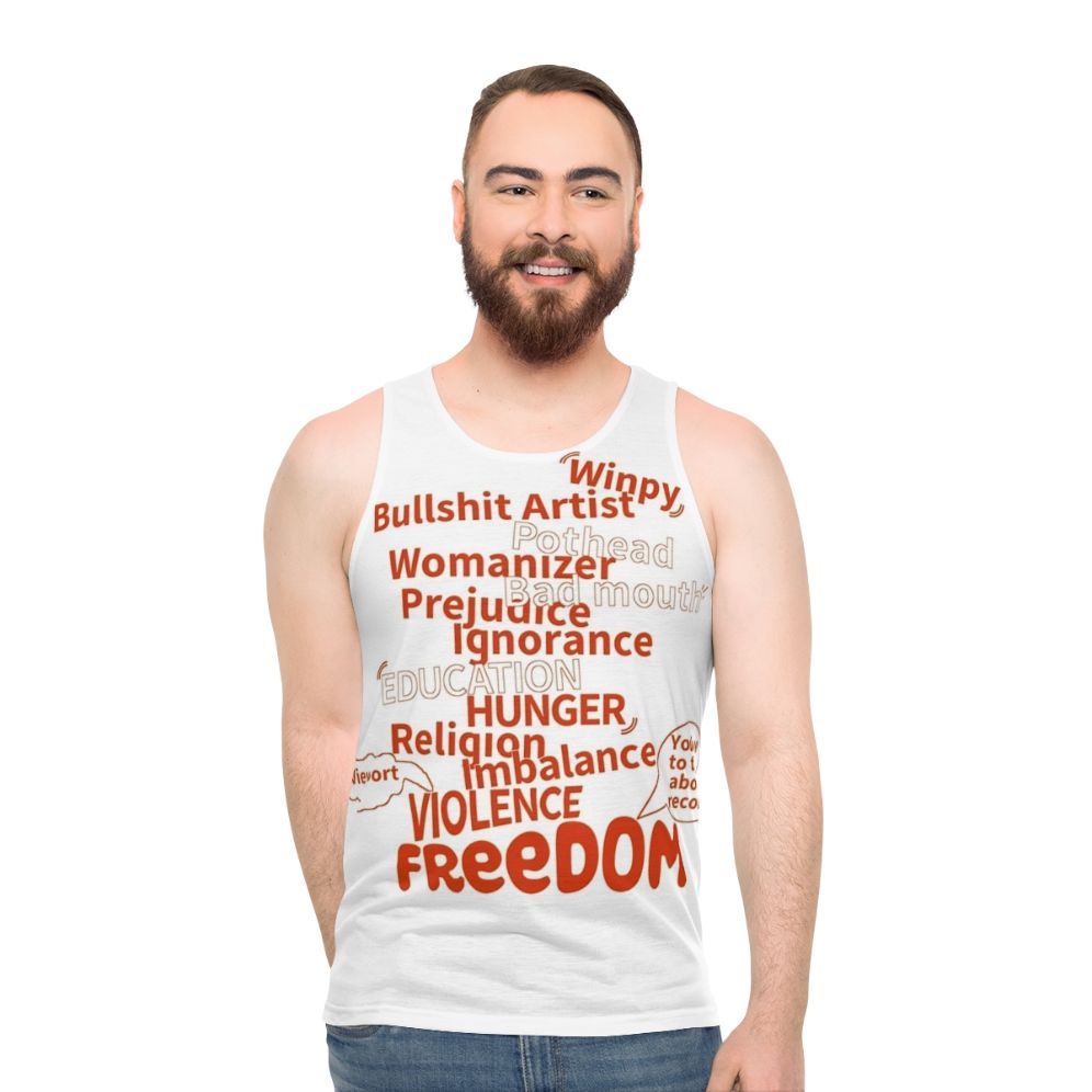 Unisex cotton tank top for casual and athletic wear