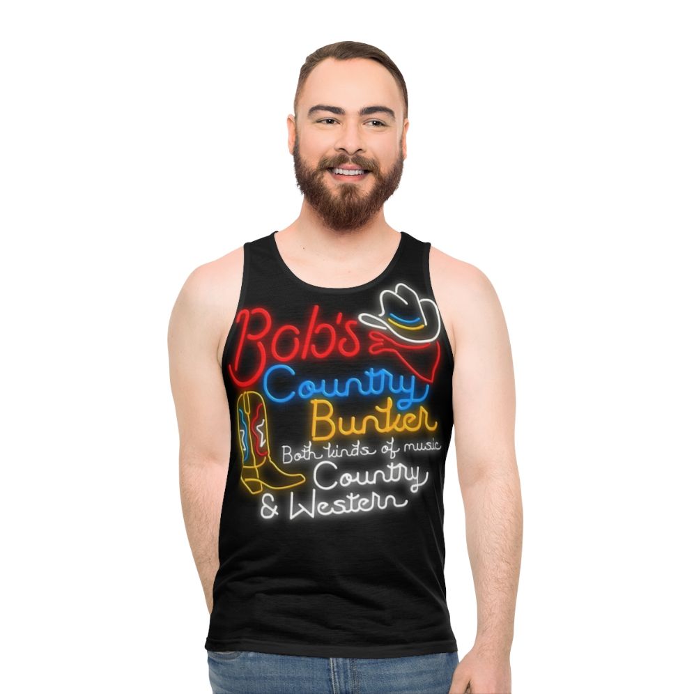 Unisex country music blues brothers tank top