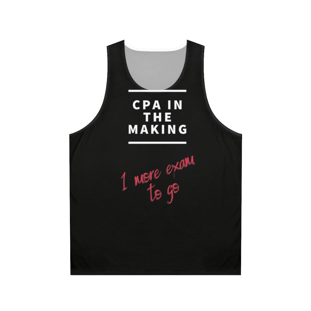 Unisex CPA tank top for female professionals