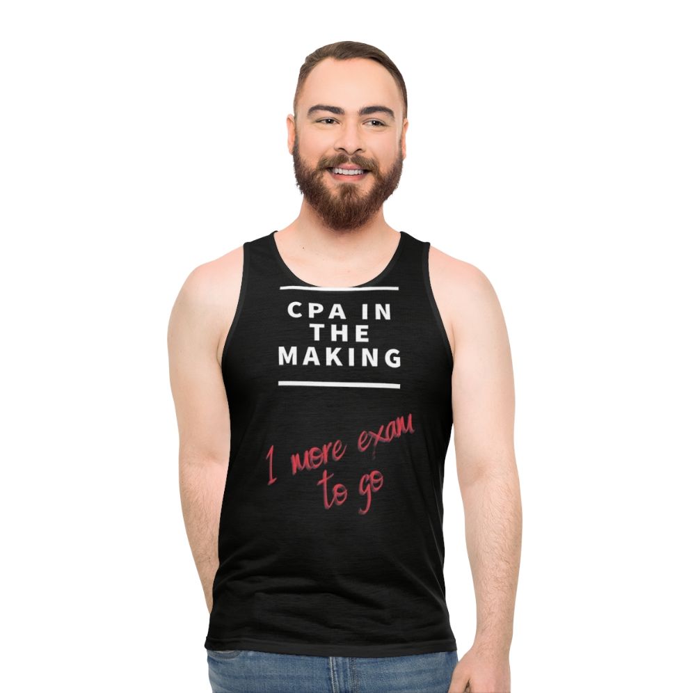 Unisex CPA tank top for female professionals