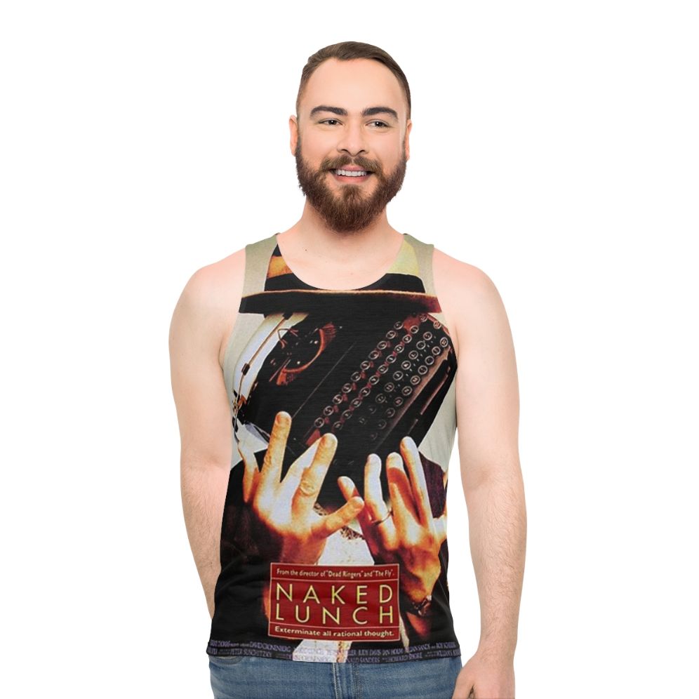 Unisex tank top with cult classic horror movie design