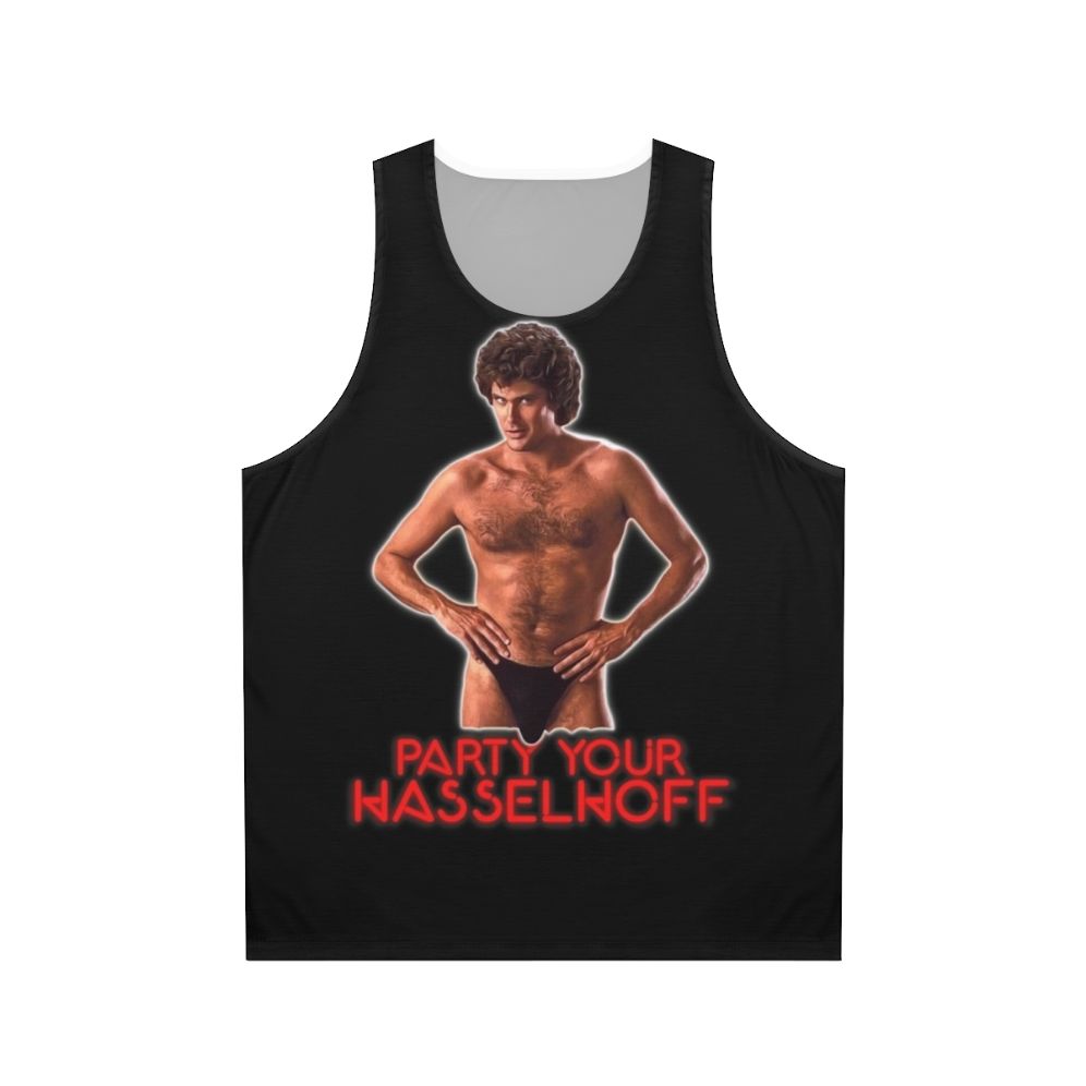 Unisex David Hasselhoff 80s Retro Funny Tank Top