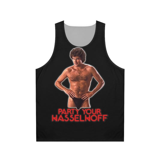 Unisex David Hasselhoff 80s Retro Funny Tank Top