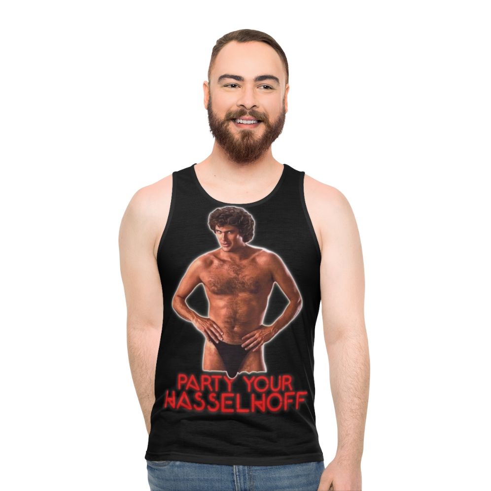 Unisex David Hasselhoff 80s Retro Funny Tank Top