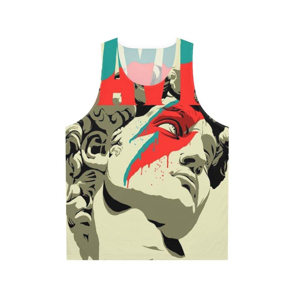 Unisex tank top featuring Michelangelo's David sculpture