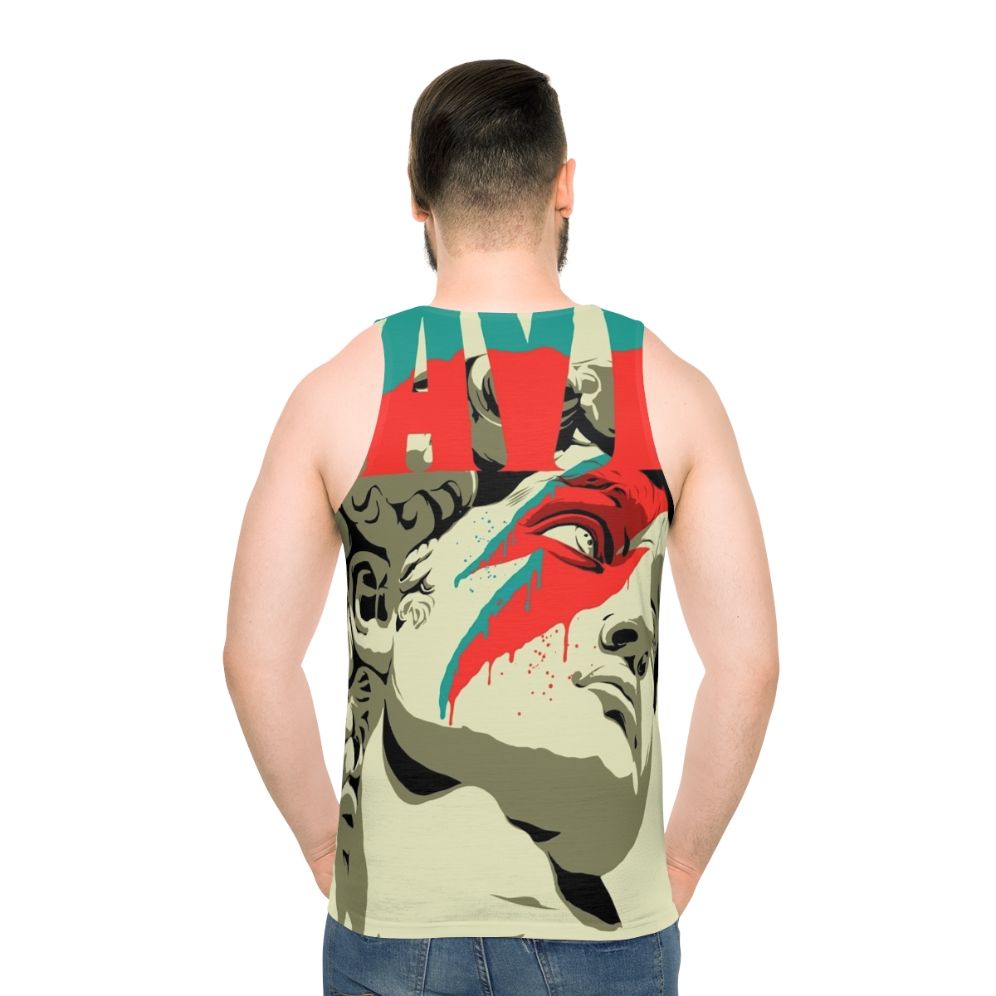 Unisex tank top featuring Michelangelo's David sculpture
