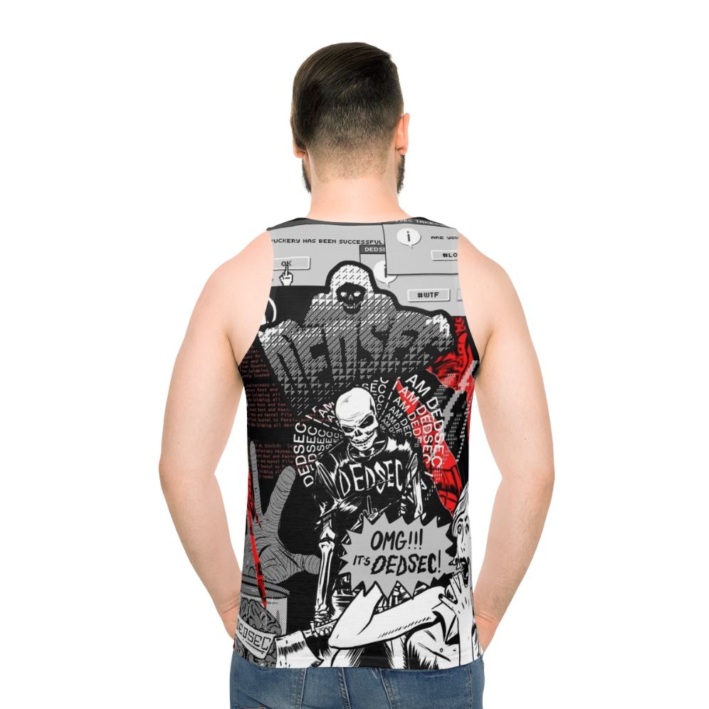 Unisex Dedsec Design 1 Gaming Tank Top