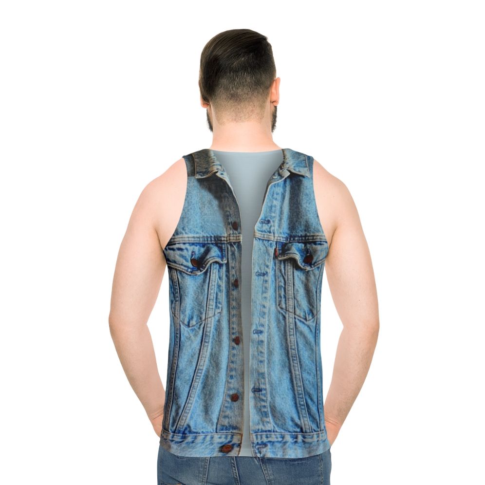 Unisex denim tank top