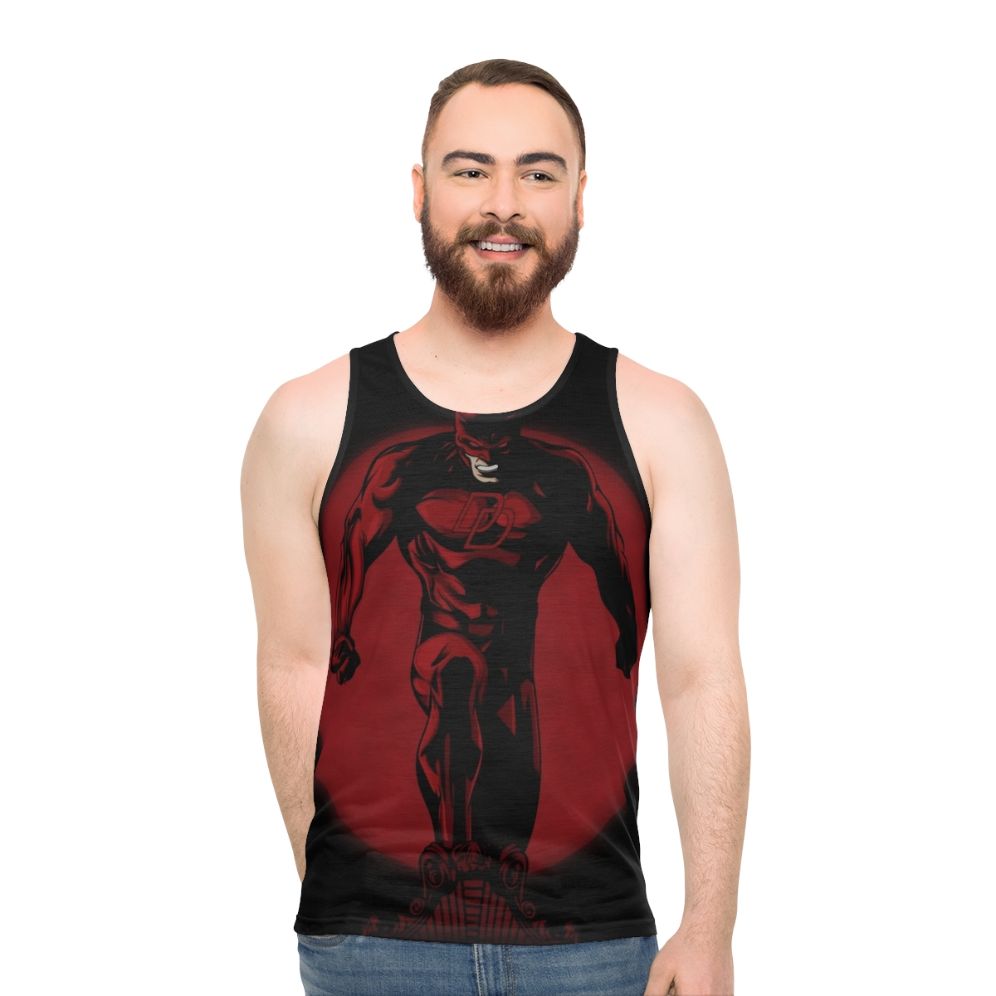 Unisex devil superhero tank top