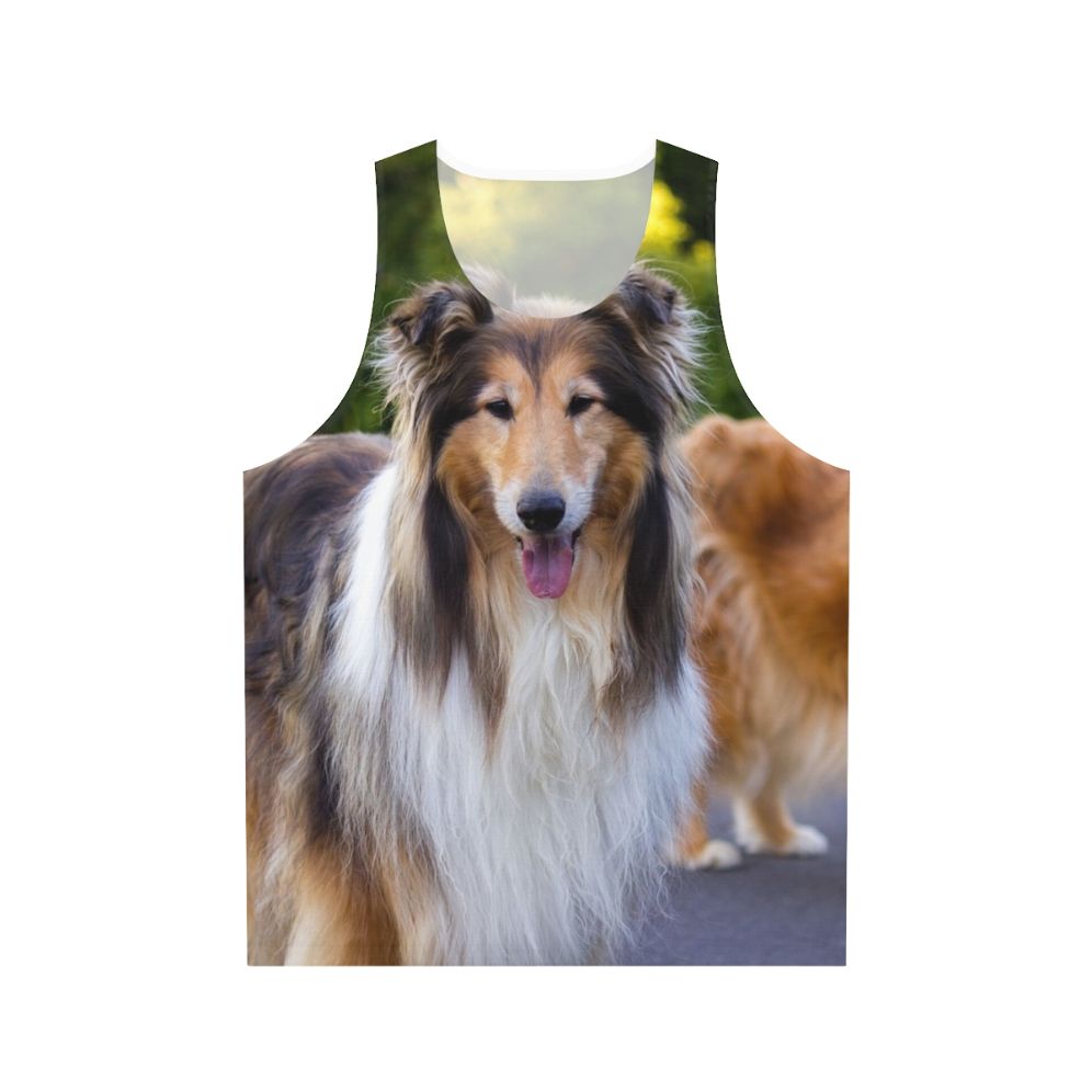 Unisex Diamond and Gold Collies Tank Top