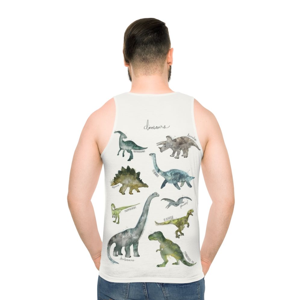 Unisex dinosaur graphic tank top