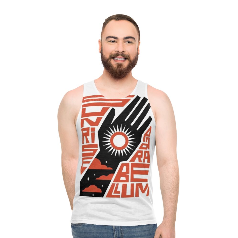 Unisex Disco Elysium Kim Kitsuragi 80s Retro Abstract Tank Top