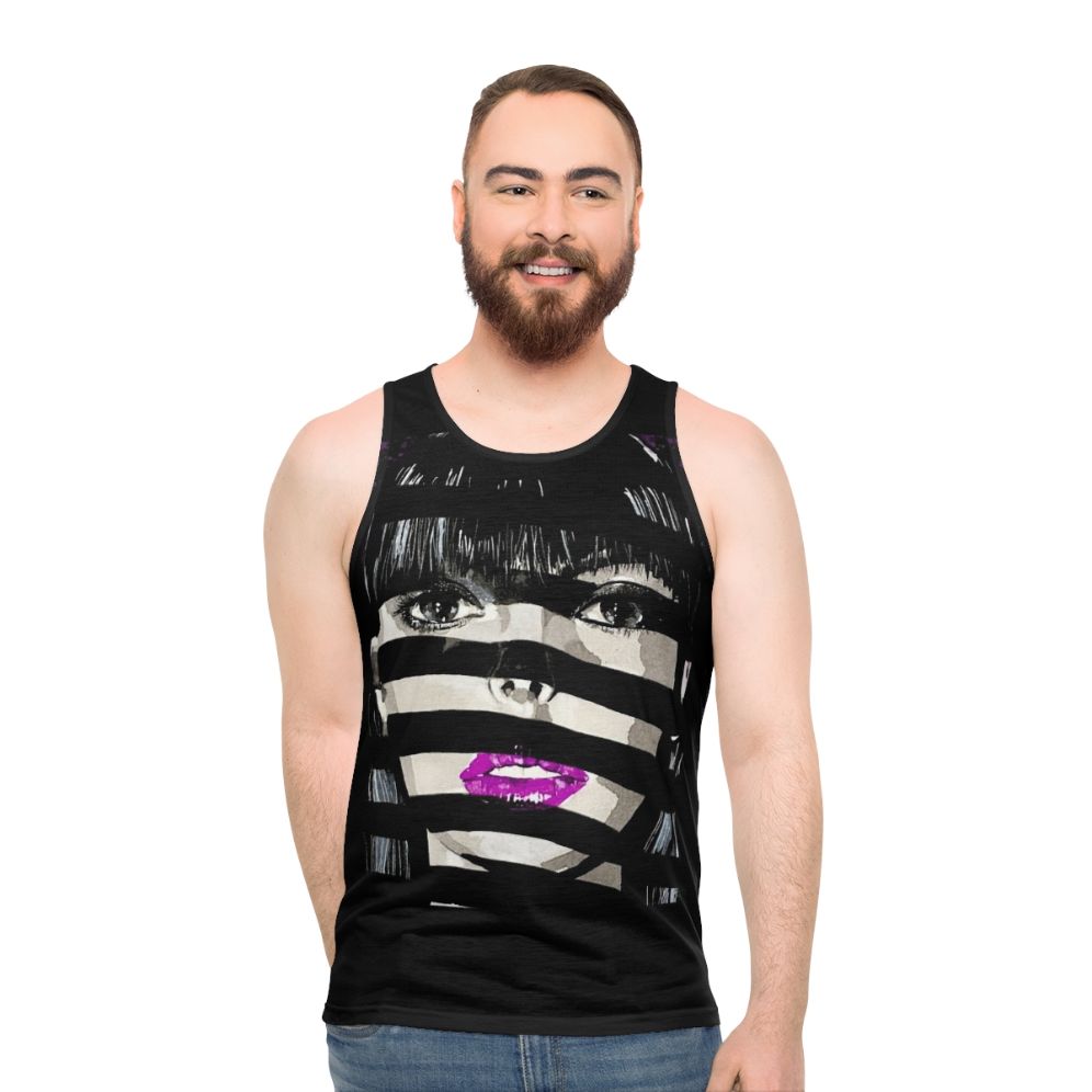 Unisex disco music tank top