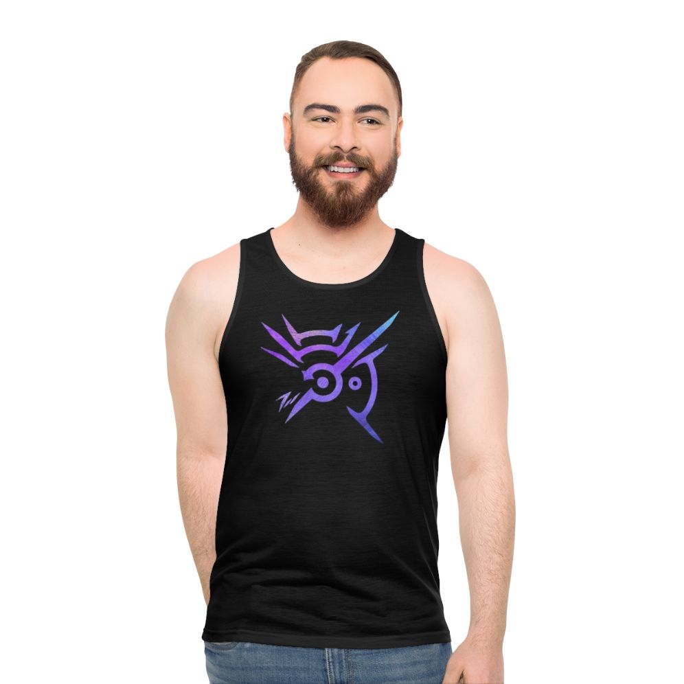 Unisex tank top featuring the mark of the outsider from Dishonored