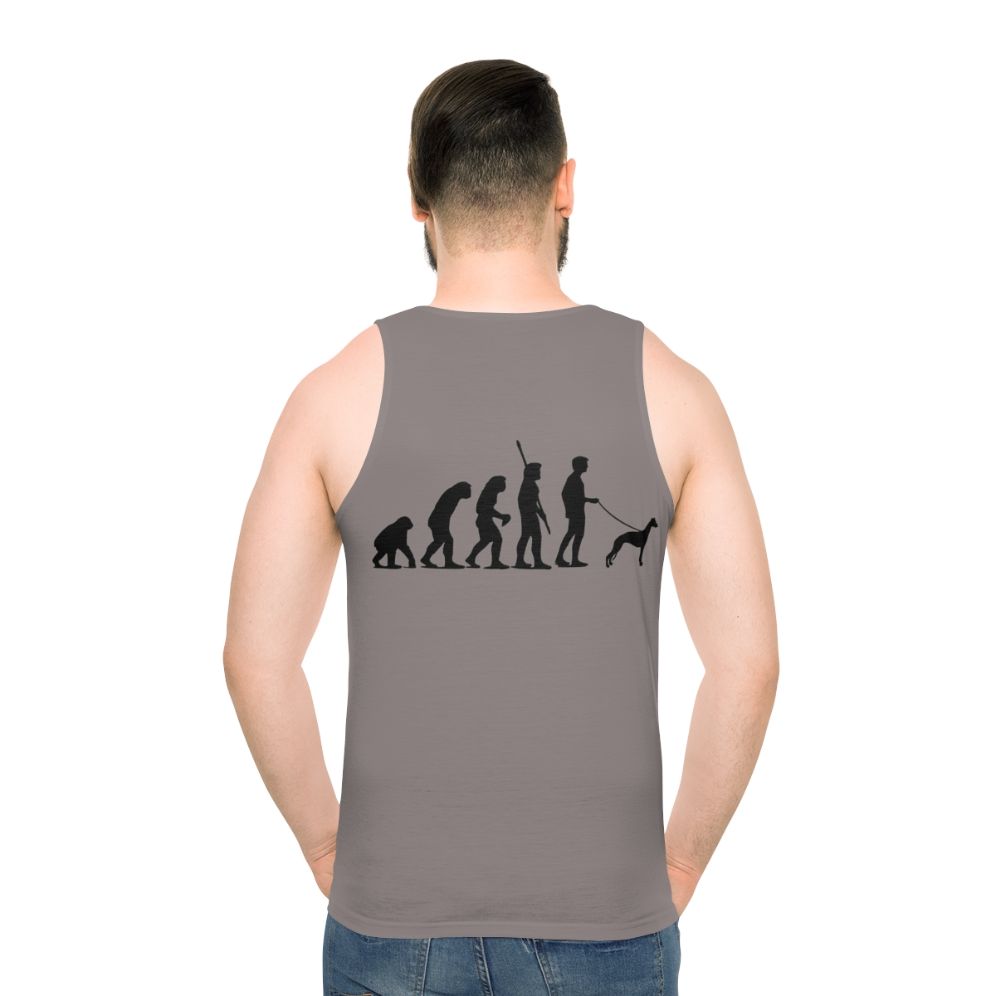 Unisex Tank Top Featuring Dog Breed Evolution Design