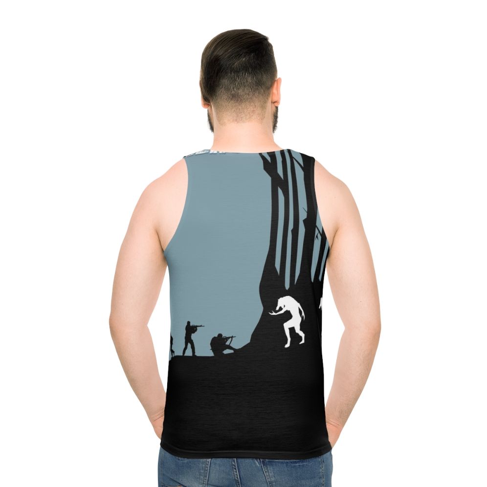Unisex 'Dog Soldiers' military tank top with werewolf movie inspired design