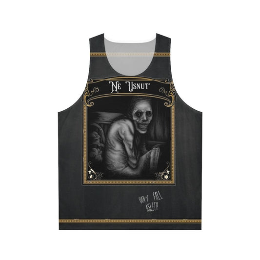 Unisex "Don't Fall Asleep" Russian Sleep Experiment Tank Top