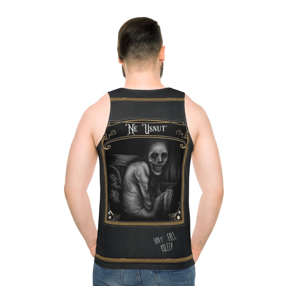 Unisex "Don't Fall Asleep" Russian Sleep Experiment Tank Top