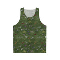 Unisex tank top with a don't starve flower pattern design