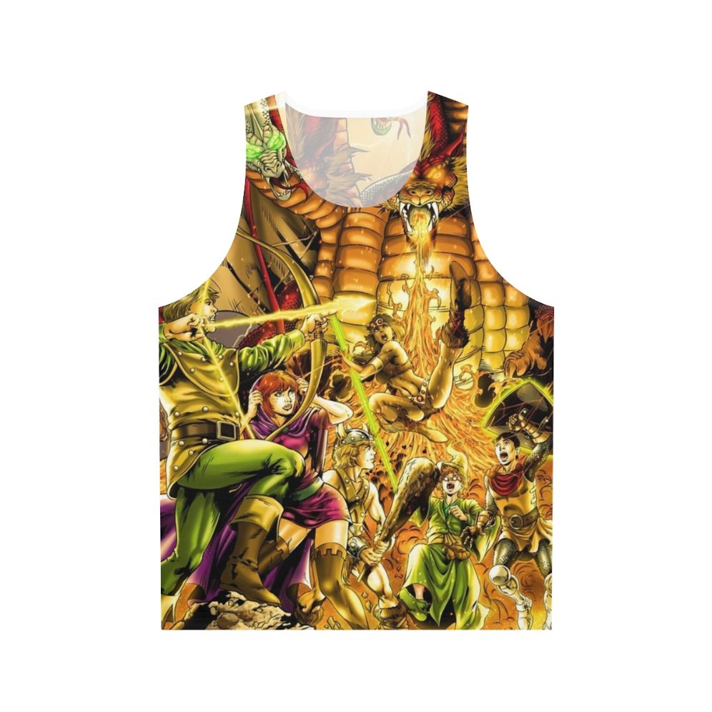Unisex tank top featuring a fantasy dragon design