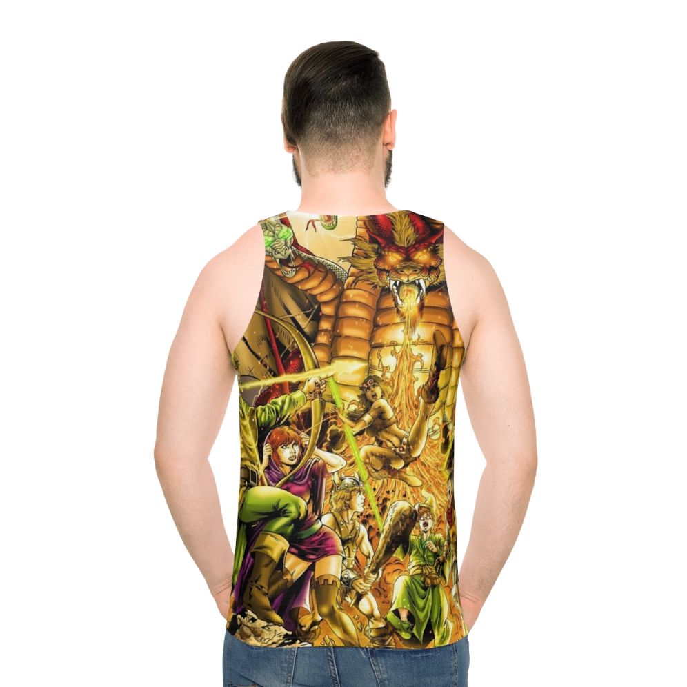 Unisex tank top featuring a fantasy dragon design