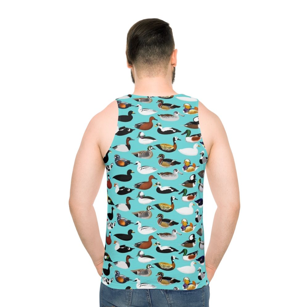 Unisex duck print tank top