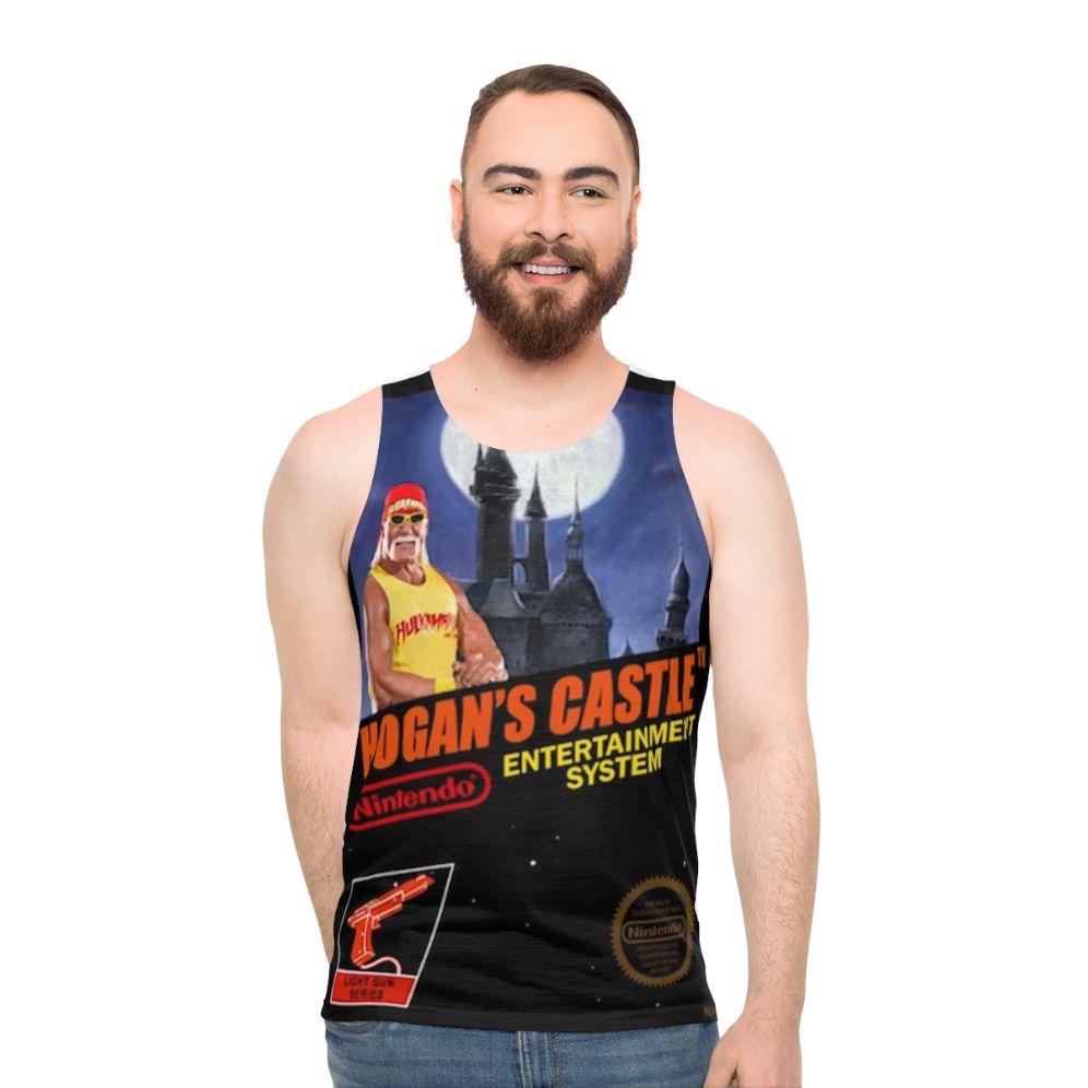 Unisex tank top with Hogans Castle and Beeg Beeg Yoshi design