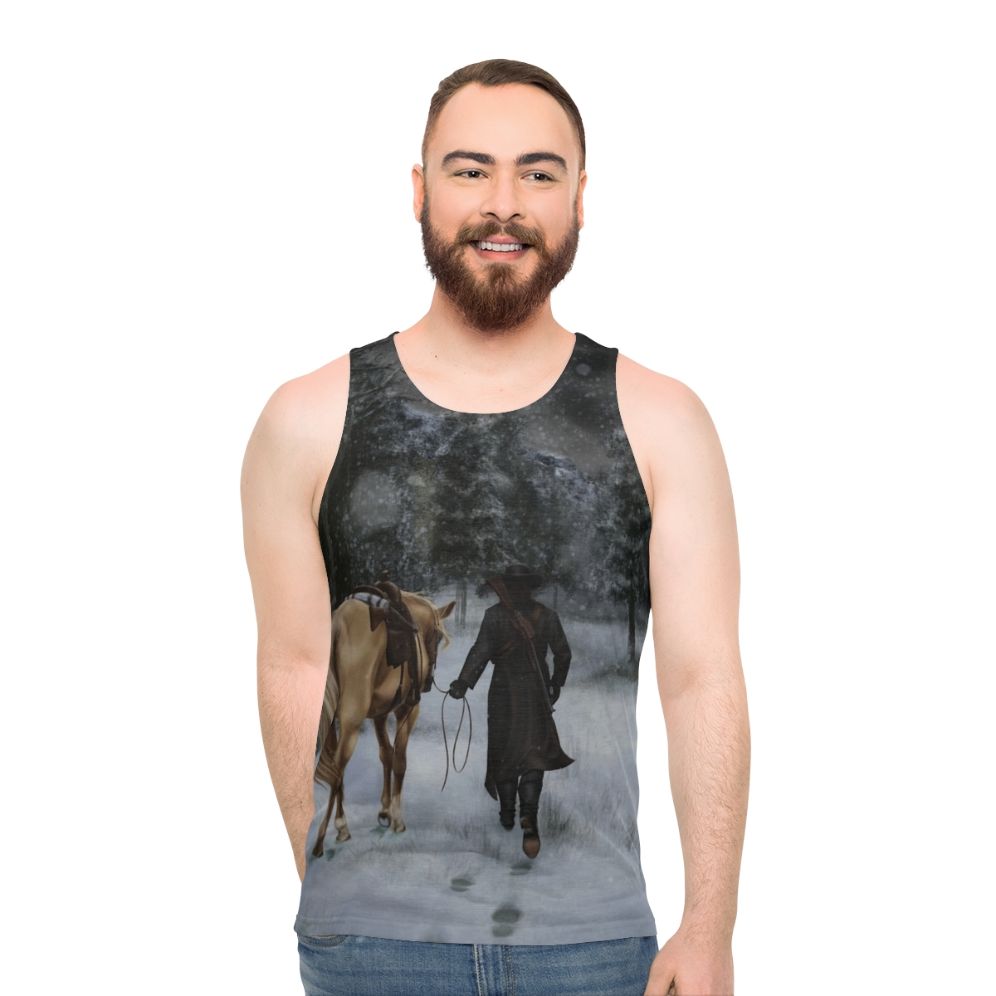 Unisex tank top inspired by the video game Red Dead Redemption