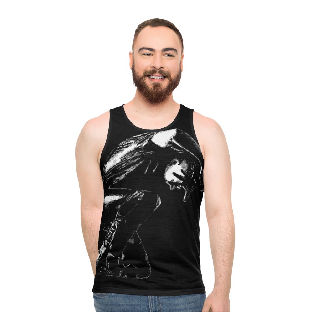 Unisex tank top with Loic Nottet digital art design