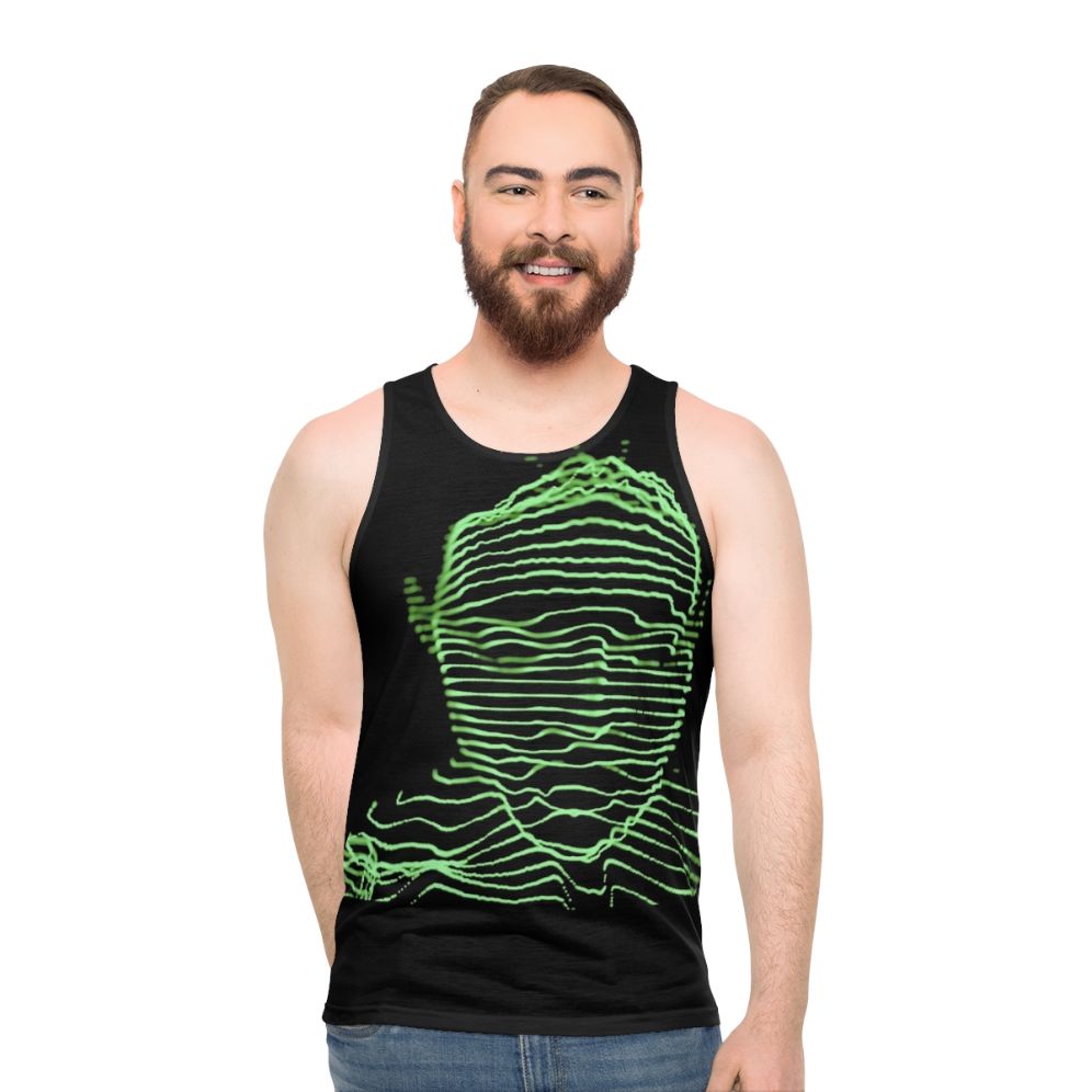 Unisex tank top featuring Another World album art