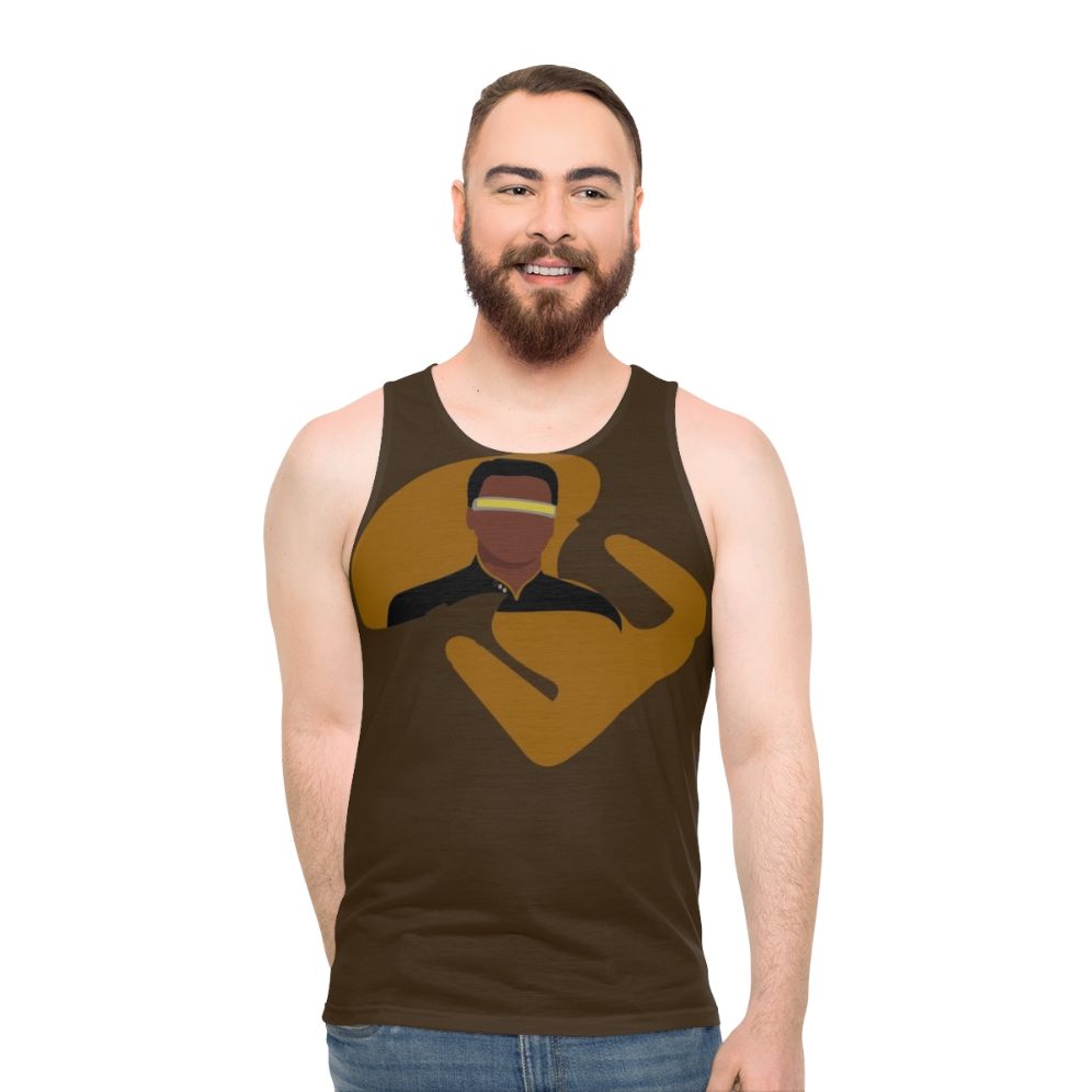 Unisex engineer tank top with Star Trek-inspired design