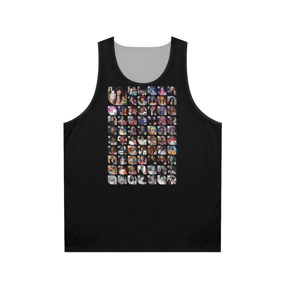 Unisex tank top with Eurovision Song Contest winners design