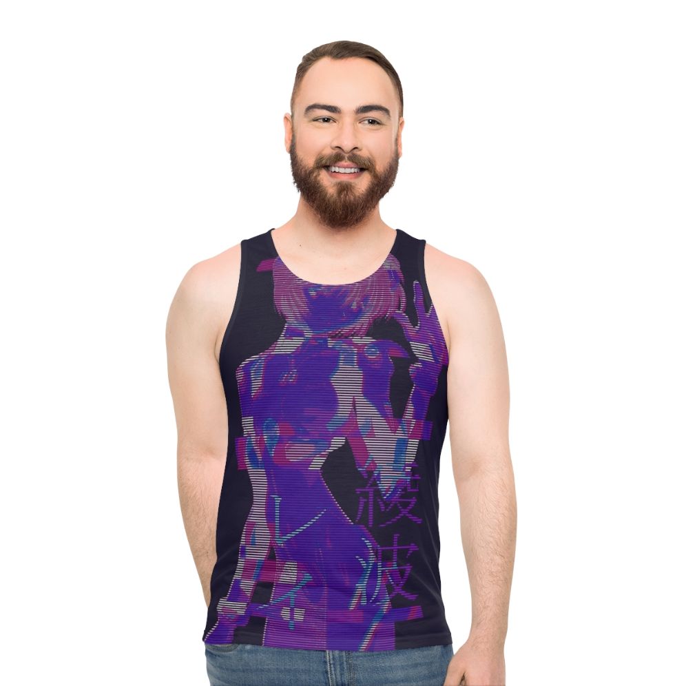 Unisex Evangelion Rei Ayanami Vaporwave Tank Top