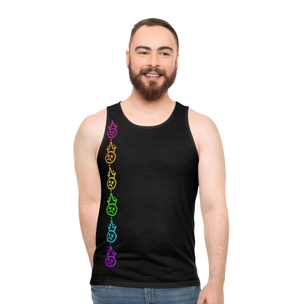 Unisex Fall Out Boy Rainbow Logo Tank Top