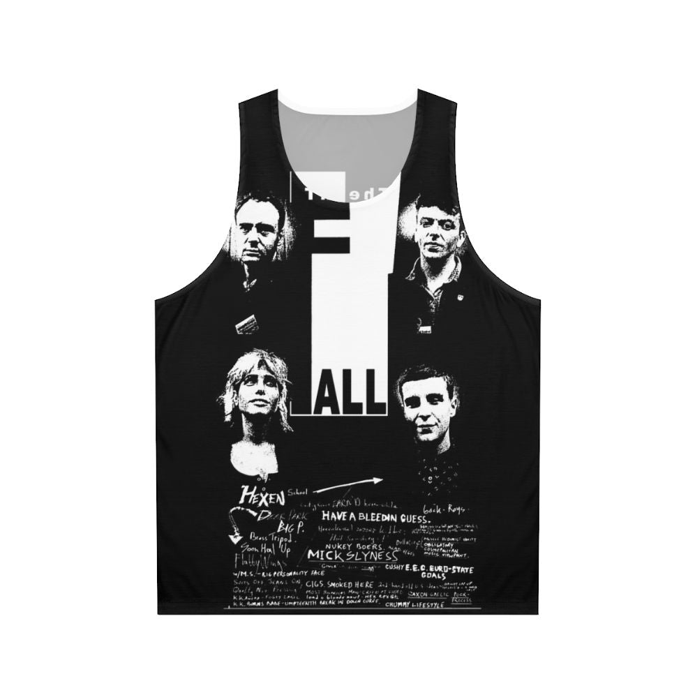 Unisex Fall Tank Top with Joy Division Punk Math Rock Inspired Design