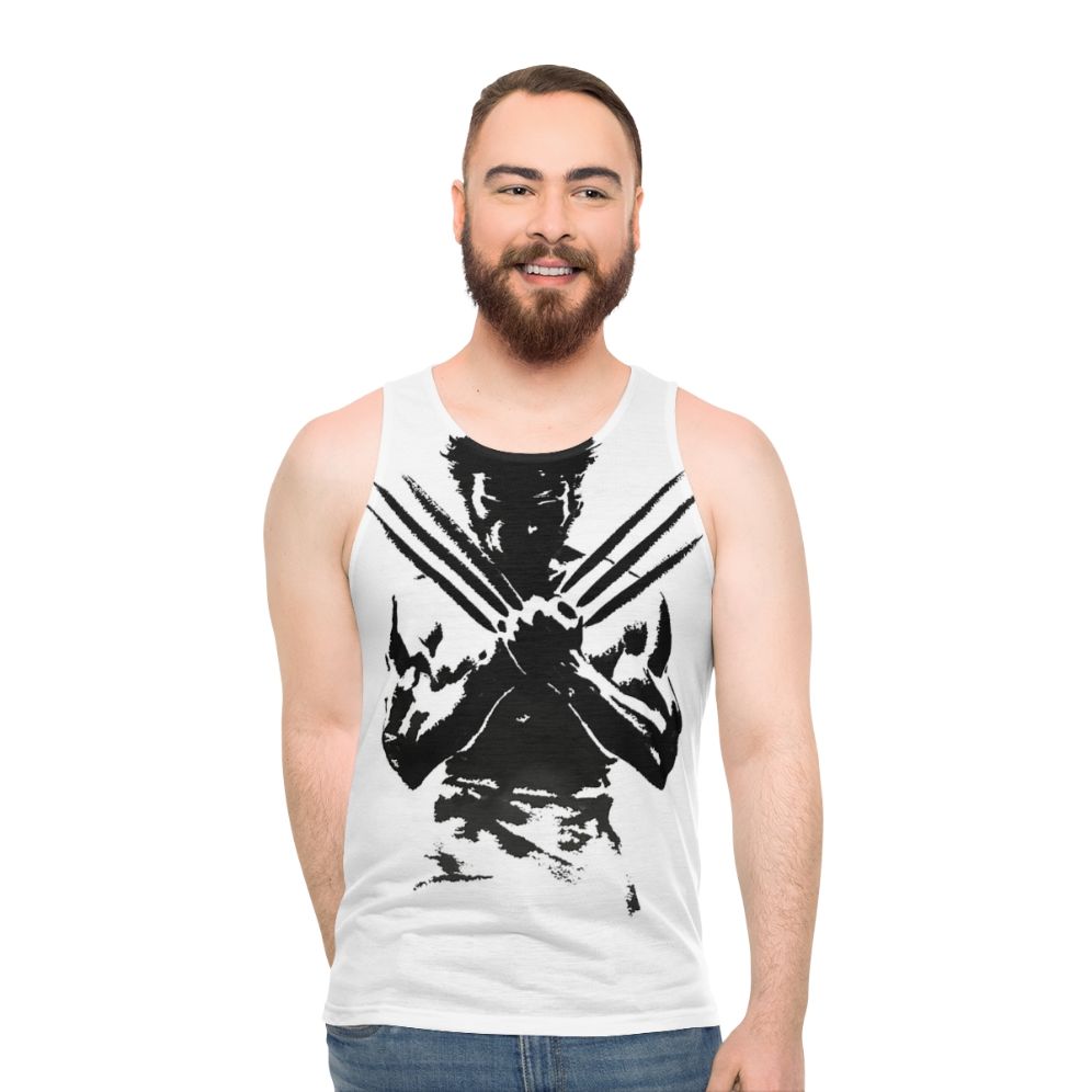 Unisex fantasy claws tank top with a fierce predator design