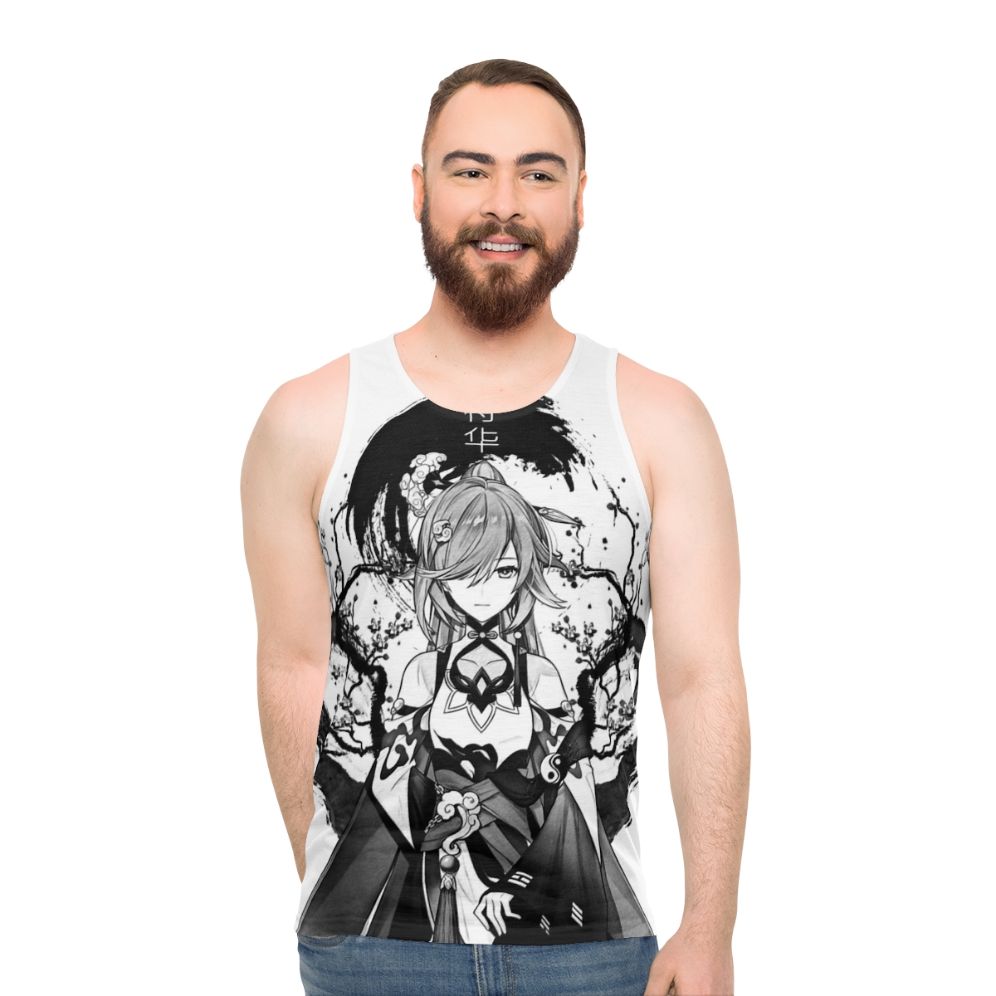 Unisex fantasy ink splatter tank top