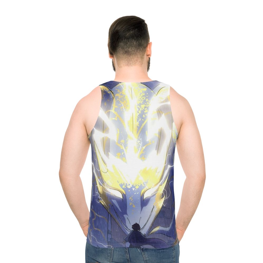 Unisex fantasy storm dragon webcomic tank top