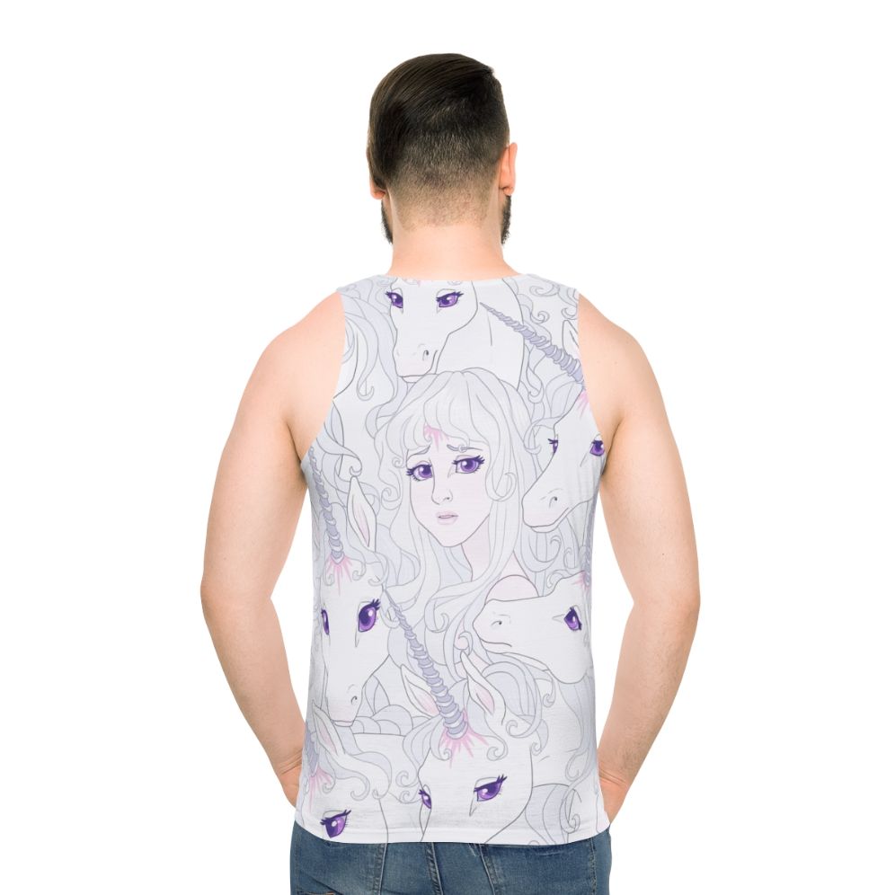 Unisex fantasy tank top inspired by 'The Last Unicorn'