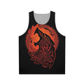 Unisex tank top with Fenrir, Loki's son, from Norse mythology