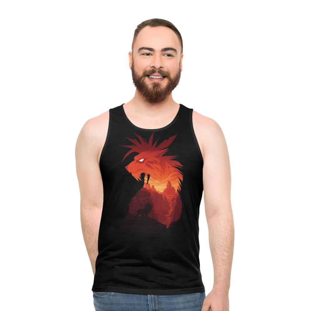 Unisex Final Fantasy VII Red XIII Cosmo Canyon Tank Top