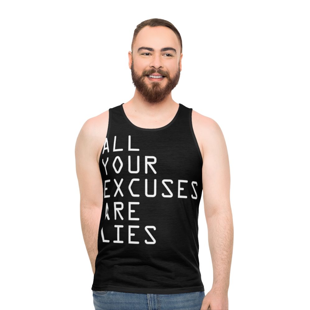 Unisex fitness motivational tank top