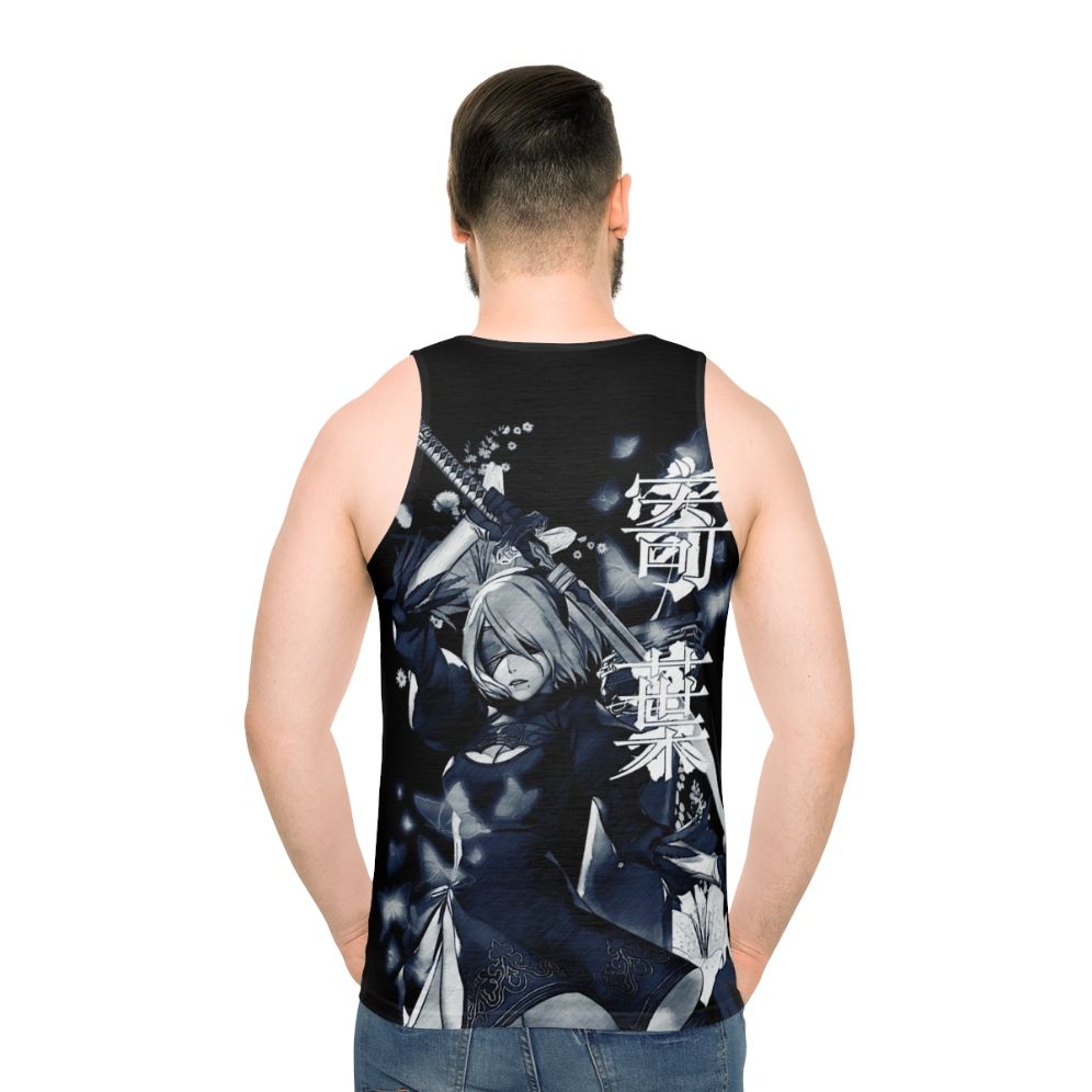 Unisex floral fantasy anime tank top