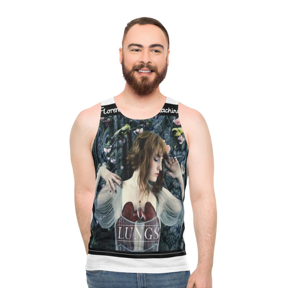 Unisex floral tank top