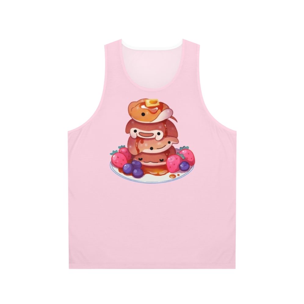 Unisex tank top with a cute cownose ray and sea pancake design