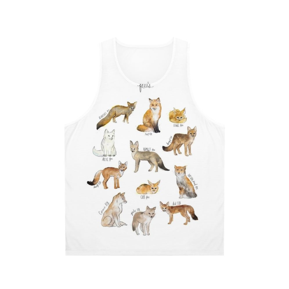 Unisex Foxes Wildlife Tank Top