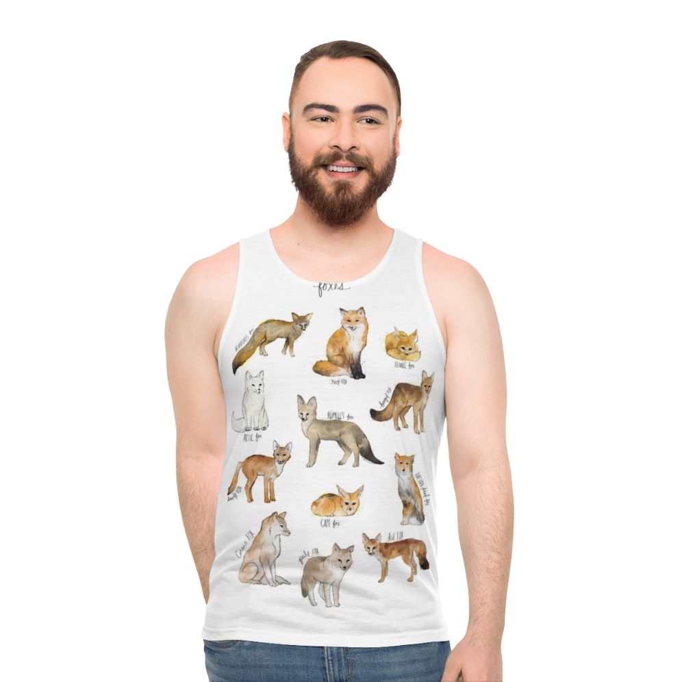 Unisex Foxes Wildlife Tank Top