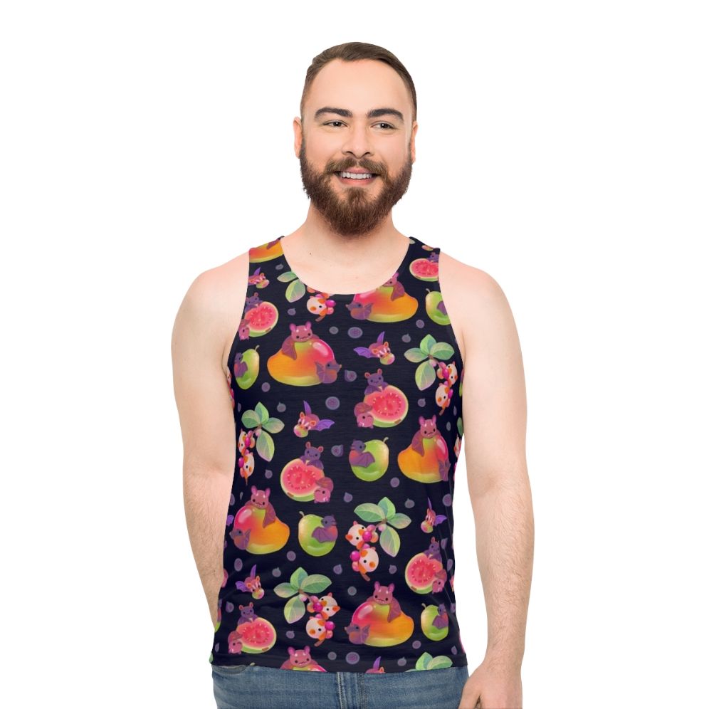 Unisex Fruit Bat Dark Tank Top